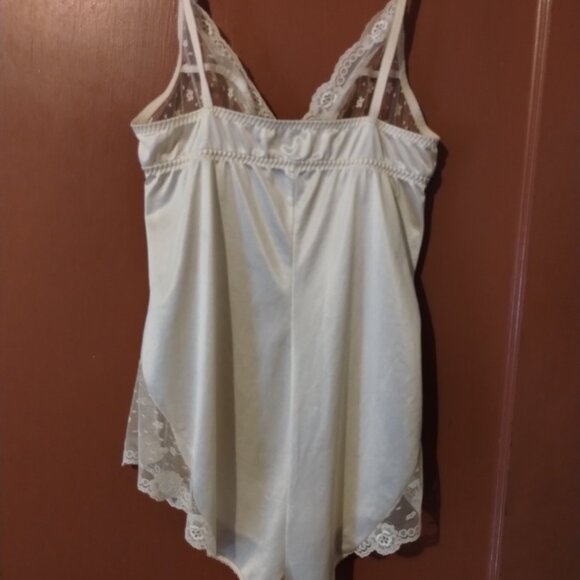 Vintage Warners Whimsies BEIGE Teddy Bodysuit Size 36 Antron III Nylon USA - Picture 8 of 10